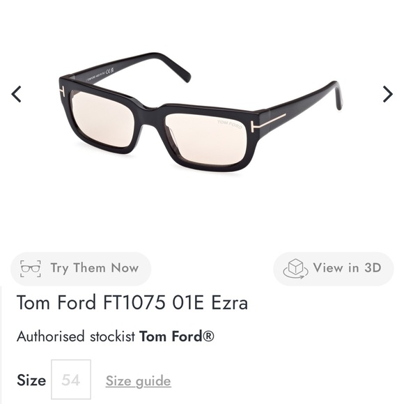 NIB Tom Ford Classic Black RX Glasses - Picture 8 of 9